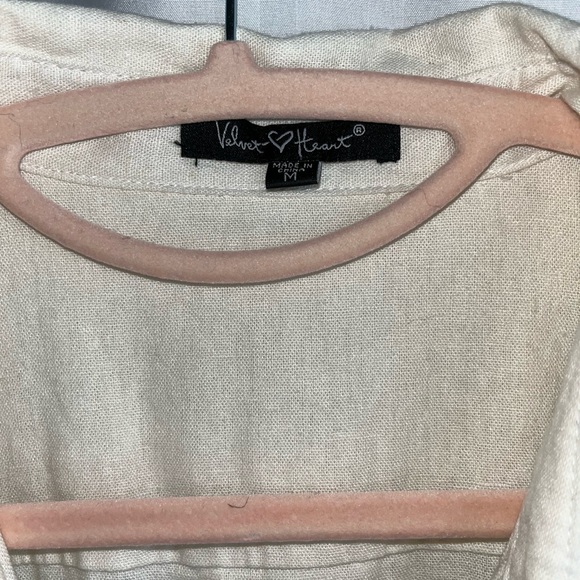 Velvet heart shirt dress size medium - linen - Picture 2 of 5